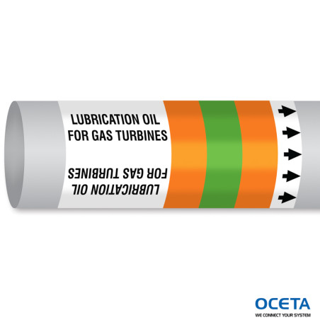 MPM-OILNONFUEL-225MMX30M-OR/GN/OR-ROLL Marqueur tuyauteri OMI ISO14726