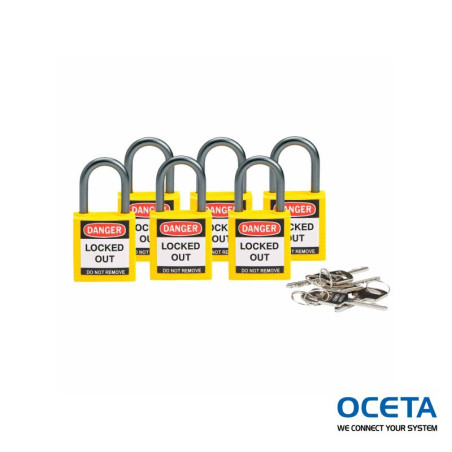 Compact safe padlock 25mm Sha KD Yel/6 Cadenas de sécurité compacts