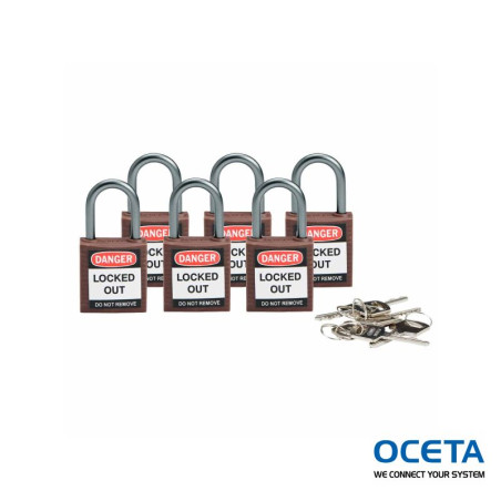 Compact safe padlock 25mm Sha KD Brown/6 Cadenas de sécurité compacts