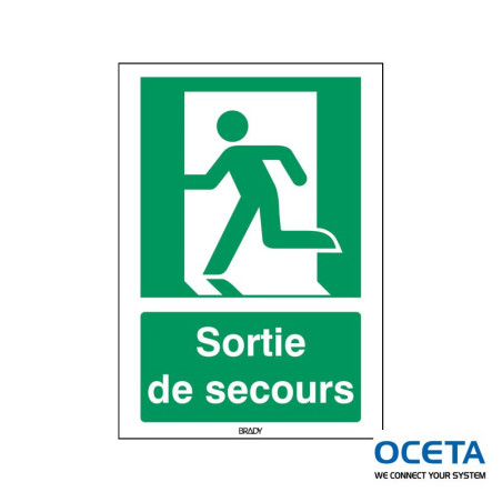 STFR E001-210x297-AL-CRD/1 Signalisation ISO 7010 - Sortie de secours