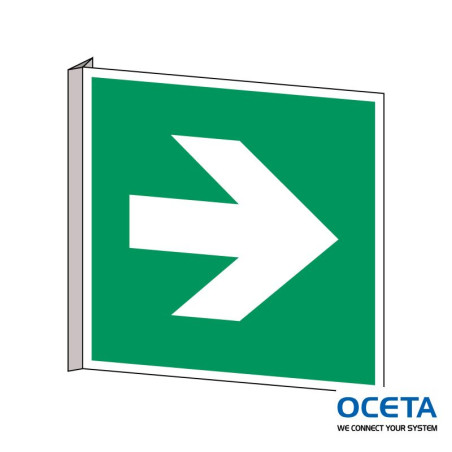 PIC A090-253x253-BIPVC-CRD/1 Signalisation ISO Flèche 90°