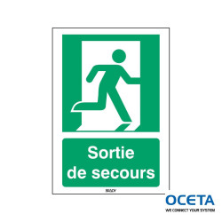 STFR E002-210x297-AL-CRD/1 Signalisation ISO 7010 - Sortie de secours