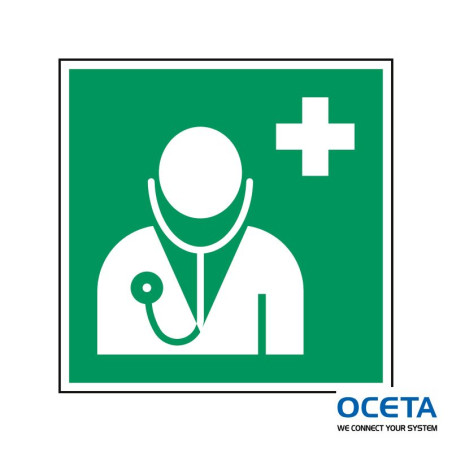 PIC E009-200x200-PE-CRD/1 Signalisation ISO - Médecin