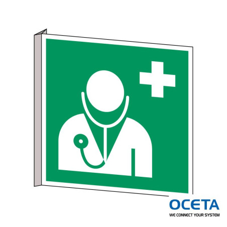 PIC E009-151x151-BIPVC-CRD/1 Signalisation ISO - Médecin