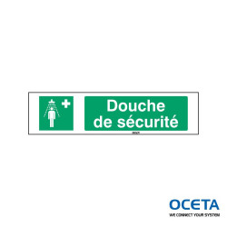 STFR E012-297X74-PE-CRD/1 Signalisation ISO 7010 - Douche de sécurité