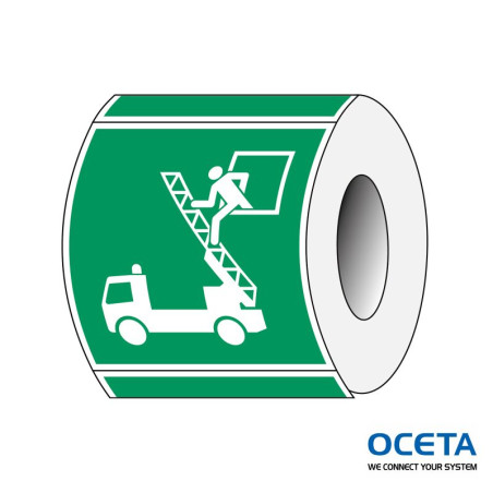 PIC E017-100x100-PE-ROLL/1 Signalisation ISO - Fenêtre de secours