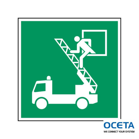 PIC E017-100x100-PE-CRD/1 Signalisation ISO - Fenêtre de secours