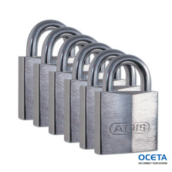 BRASS PADLOCK 30 MM SS SHACKLE 6PK Arceau en acier inoxydable