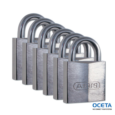 BRASS PADLOCK 30 MM SS SHACKLE 6PK Arceau en acier inoxydable