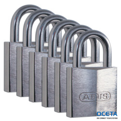 BRASS PADLOCK 39 MM SS SHACKLE 6 PK Arceau en acier inoxydable