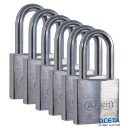 BRASS PADLOCK 39 MM SS SHACKLE 38 MM 6PK Arceau en acier inoxydable