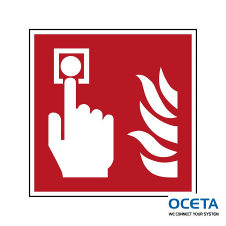 PIC F005-010x010-PE-SHEET/1  Point d'alarme incendie