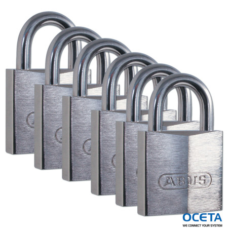 BRASS PADLOCK 49 MM SS SHACKLE 6 PK Arceau en acier inoxydable