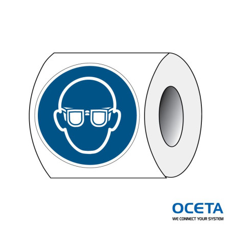 PIC M004-Dia 025-PE-ROLL/1  Lunettes de protection obligatoires