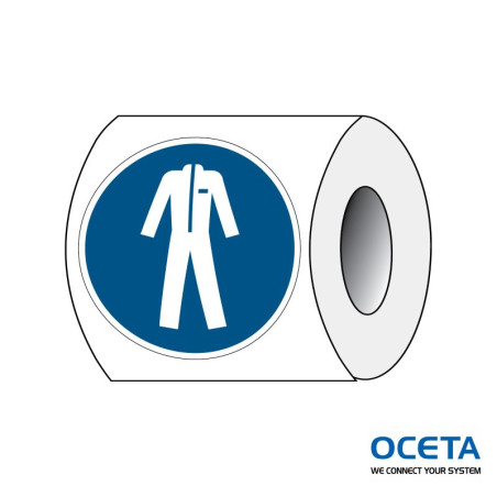 PIC M010-Dia 100-PE-ROLL/1  Vêtements de protection obligatoires