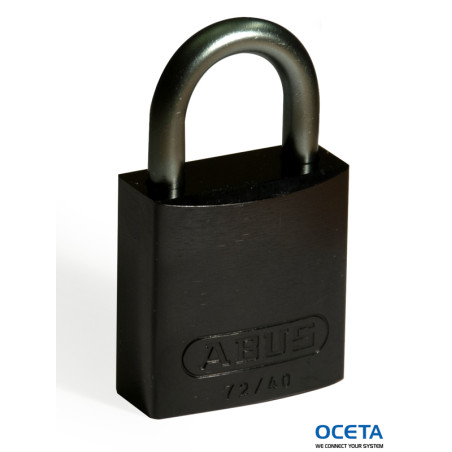 Full Alu Padlocks 25mm Sha KD Black/6 Cadena aluminium + arceau 25mm