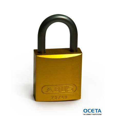 Full Alu Padlocks 25mm Sha KD Yellow/6 Cadenas aluminium + arceau 25mm