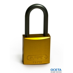 Full Alu Padlocks 40mm Sha KD Yellow/6 Cadenas en aluminium