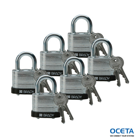 Steel Padlock 20mm Sha KD Black/6 Cadenas en acier laminé