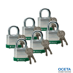 Steel Padlock 20mm Sha KD Green/6 Cadenas en acier laminé