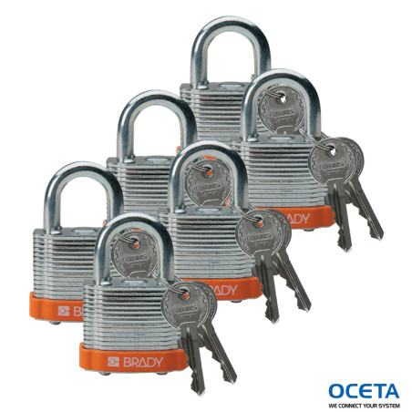 Steel Padlock 20mm Sha KD Orange/6 Cadenas en acier laminé