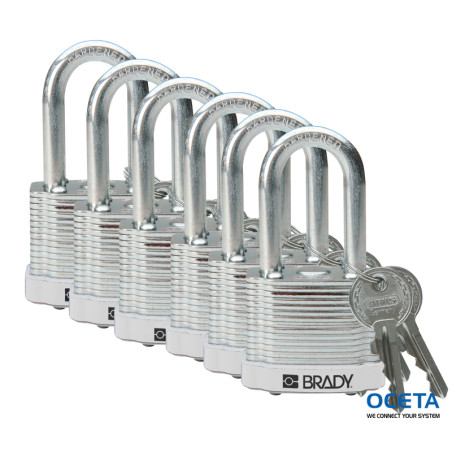 Steel Padlock 38mm Sha KD White/6 Cadenas en acier laminé