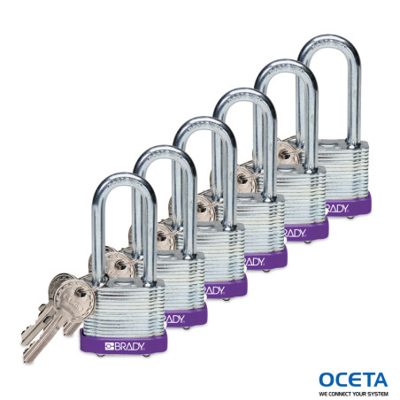 Steel Padlock 51mm Sha KD Purple/6 Cadenas en acier laminé