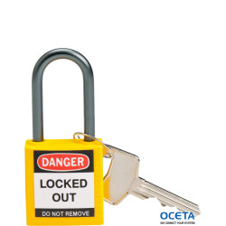 BRADY COMPACT LOCKOUT PADLOCK YELLOW Cadenas de sécurité compacts