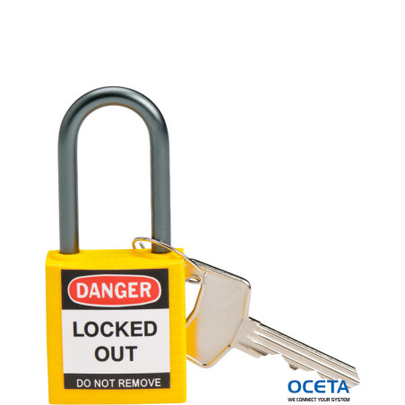 BRADY COMPACT LOCKOUT PADLOCK YELLOW Cadenas de sécurité compacts