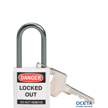 BRADY COMPACT LOCKOUT PADLOCK WHITE Cadenas de sécurité compacts