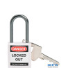 BRADY COMPACT LOCKOUT PADLOCK WHITE Cadenas de sécurité compacts