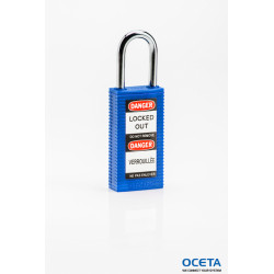 LONG BODY SFTY LOCK, 1.5" KD BLUE 6/PK Cadenas de sécurité