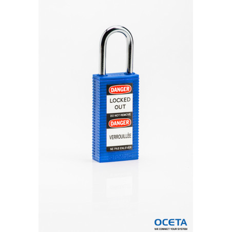 LONG BODY SFTY LOCK, 1.5" KD BLUE 6/PK Cadenas de sécurité