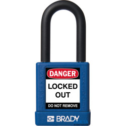 SFTY SECU PADLOCK 38MM ST SHA KD BLUE/6 Cadenas avec revêtement nylon