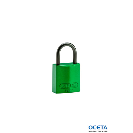 COMPACT ALU PADLOCK 25MM SHA KD GRN/6 Cadenas en aluminium — compacts