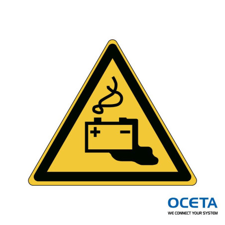 PIC W026-Tri 015-PE-SHEET/1  Danger: Charge de la batterie en cours