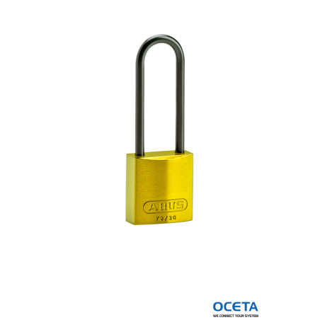 COMPACT ALU PADLOCK 75MM SHA KD YEL/6 Cadenas en aluminium — compacts