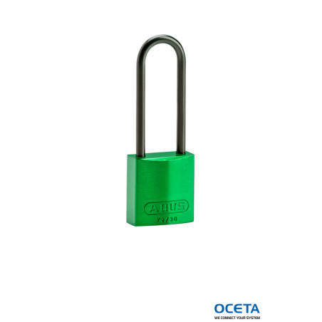 COMPACT ALU PADLOCK 75MM SHA KD GRN/6 Cadenas en aluminium — compacts