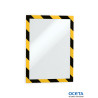 WALL DISPLAY MAGNETIC OPEN A4 BLK/YEL /2 Cadre aimanté A4 noir/jaune