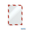 WALL DISPLAY MAGNETIC OPEN A4 RED/WHT /2 Cadre aimanté A4 rouge/blanc