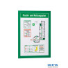 WALL DISPLAY MAGNETIC OPENING A4 GREEN/2 Cadre aimanté A4 vert