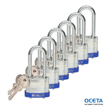 Steel Padlock 51mm Sha KD Blue/6 Cadenas en acier laminé