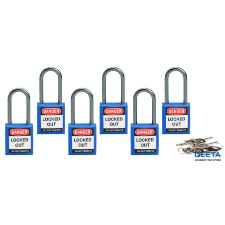 COMPACT SAFE PADLOCK 38MM SHA KD BLUE/6 Cadenas de sécurité compacts