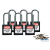 BRADY COMPACT LOCKOUT PADLOCK BLACK Cadenas de sécurité compacts