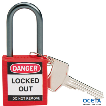 BRADY COMPACT LOCKOUT PADLOCK RED Cadenas de sécurité — compacts