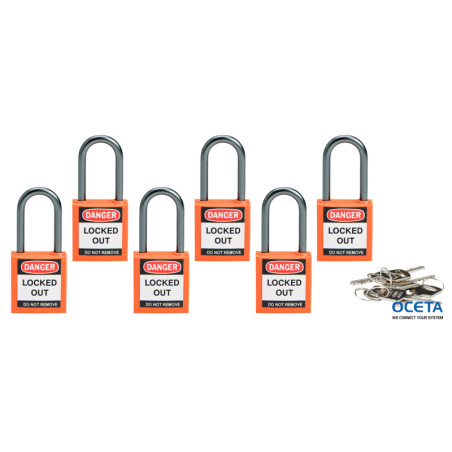 BRADY COMPACT LOCKOUT PADLOCK ORANGE Cadenas de sécurité compacts