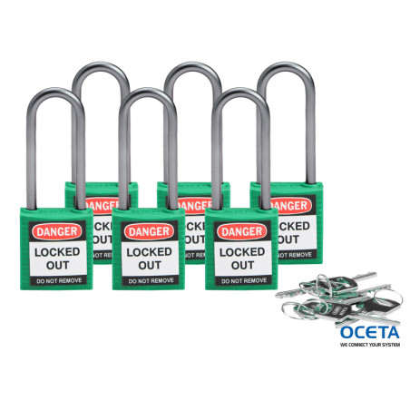 Compact safe padlock 50mm Sha KD Green/6 Cadenas de sécurité compacts