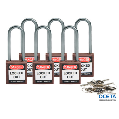 Compact safe padlock 50mm Sha KD Brown/6 Cadenas de sécurité compacts