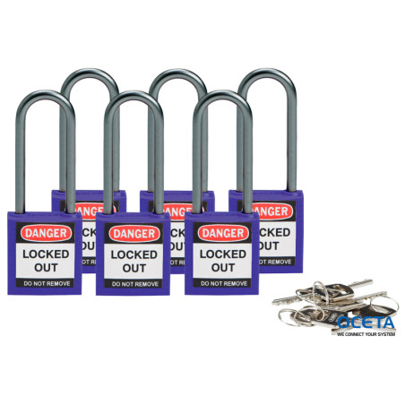 Compact safe padlock 50mm Sha KD Purpl/6 Cadenas de sécurité compacts