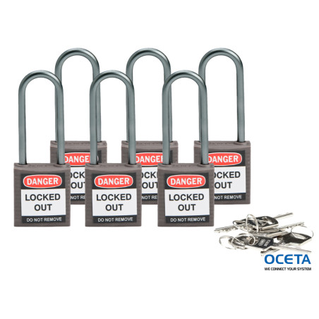 Compact safe padlock 50mm Sha KD Grey/6 Cadenas de sécurité compacts